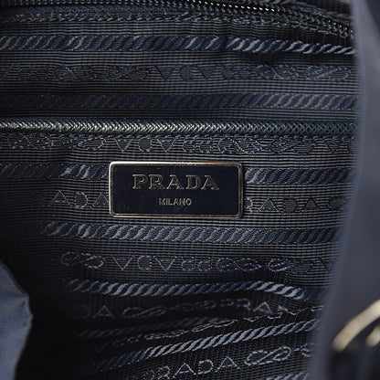 Prada Nylon Vela Saffiano Medium Cinch Backpack Baltico 6 of 13
