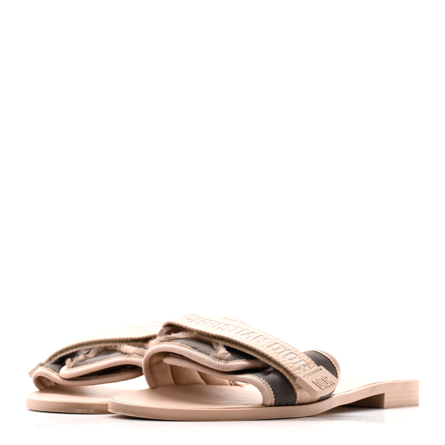 Christian Dior Canvas Nylon Camouflage Dior(e)volution Mule Slide Sandals 41 Nude 4 of 9