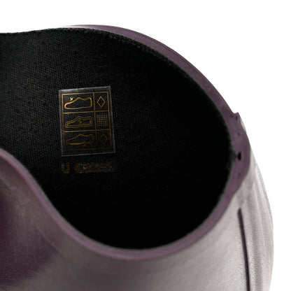 Chanel Caoutchouk CC High Boots 40 Dark Purple 7 of 7