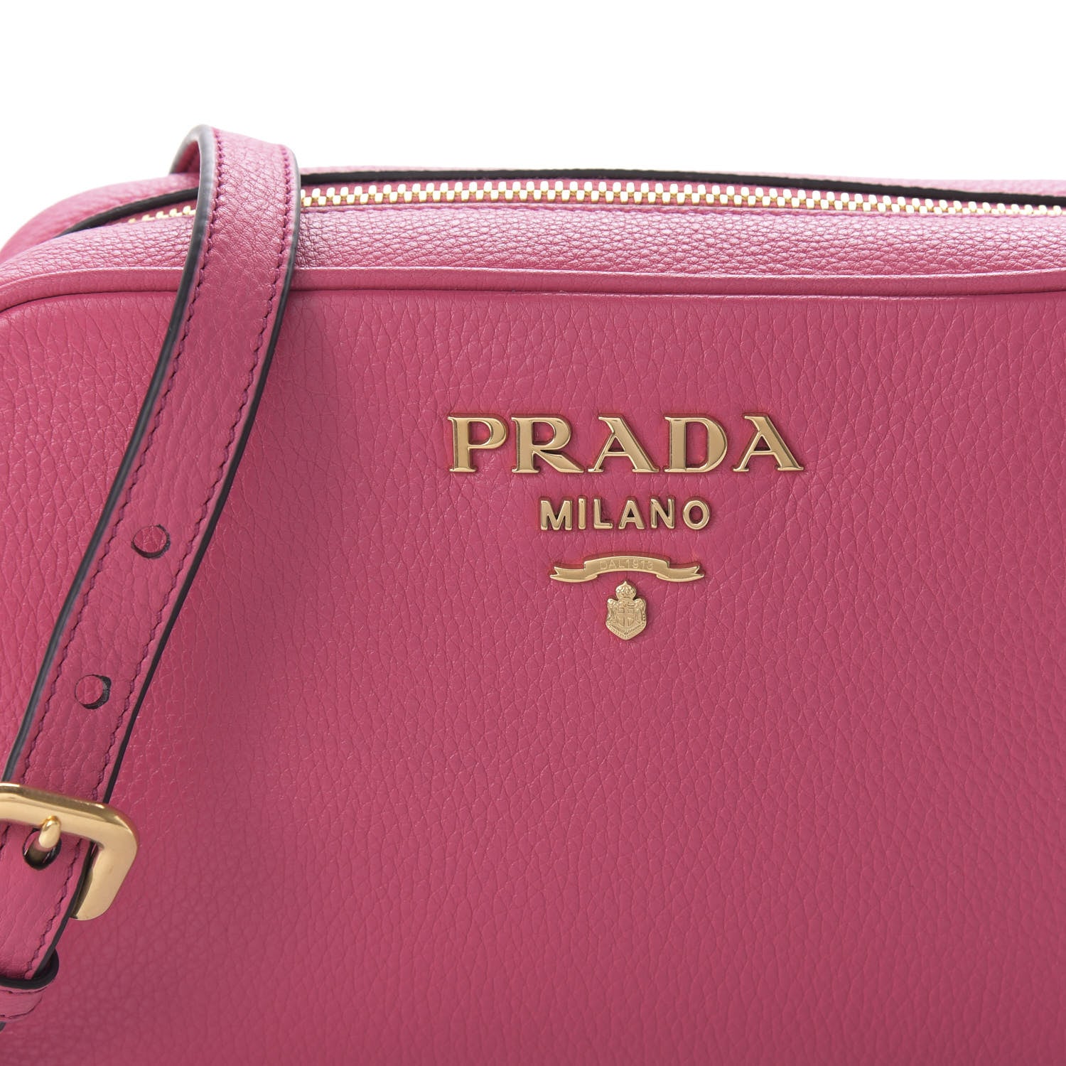 Prada Vitello Phenix Camera Bag Peonia 9 of 9