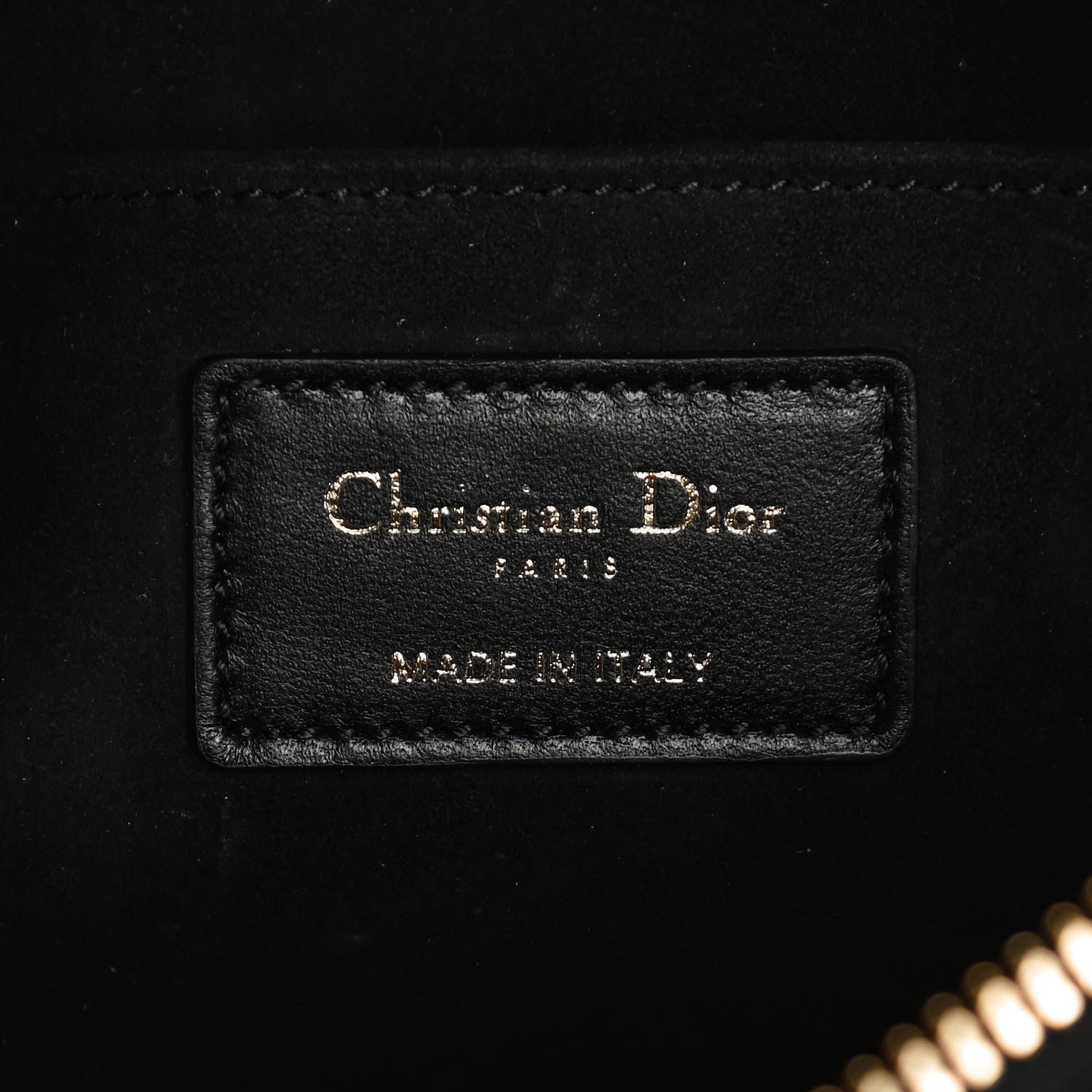 Christian Dior Lambskin Cannage Medium Dior Vibe Hobo Bag Black 6 of 10