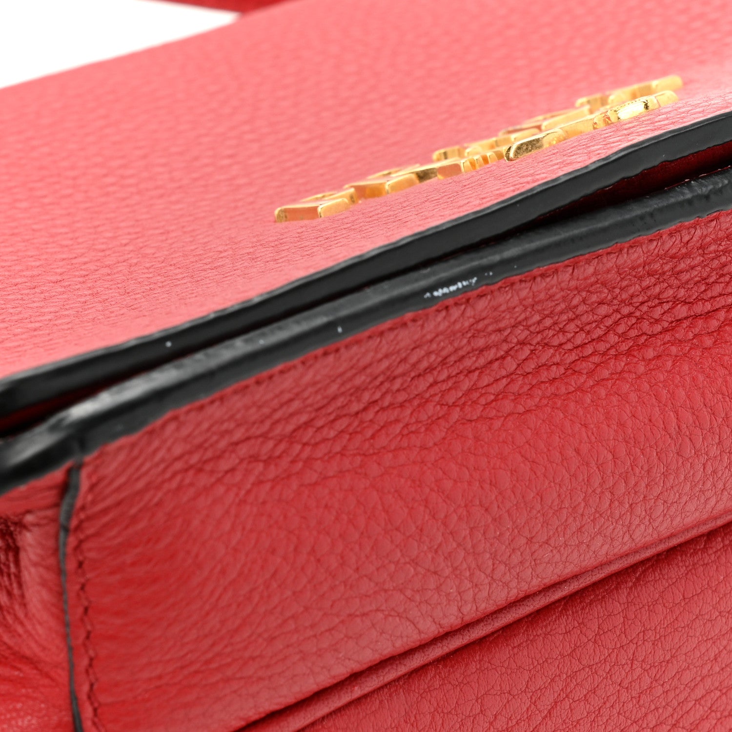 Prada Vitello Daino Flap Crossbody Red 13 of 15