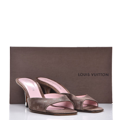 Louis Vuitton Satin Monogram Mules 39 Brown 13 of 13