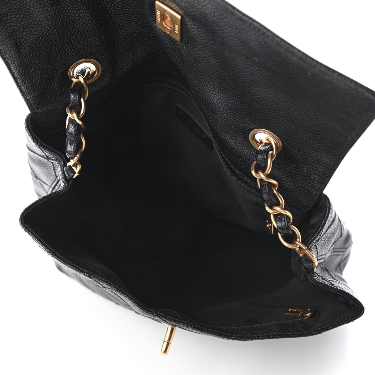 Chanel Caviar Diamond Stitched Shoulder Bag Black 5 of 10