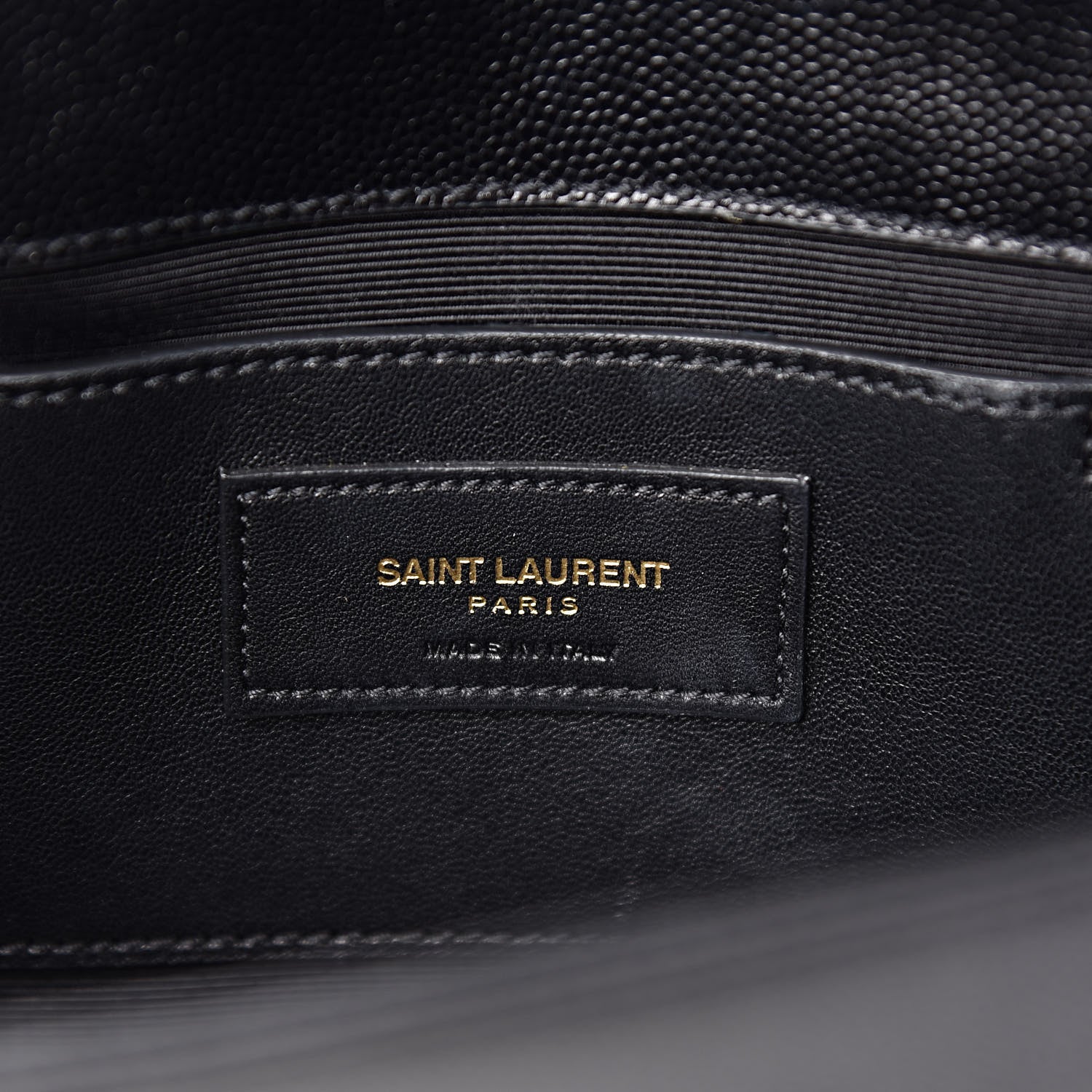 Saint Laurent Grain De Poudre Classic Monogram Kate Clutch Black 7 of 14