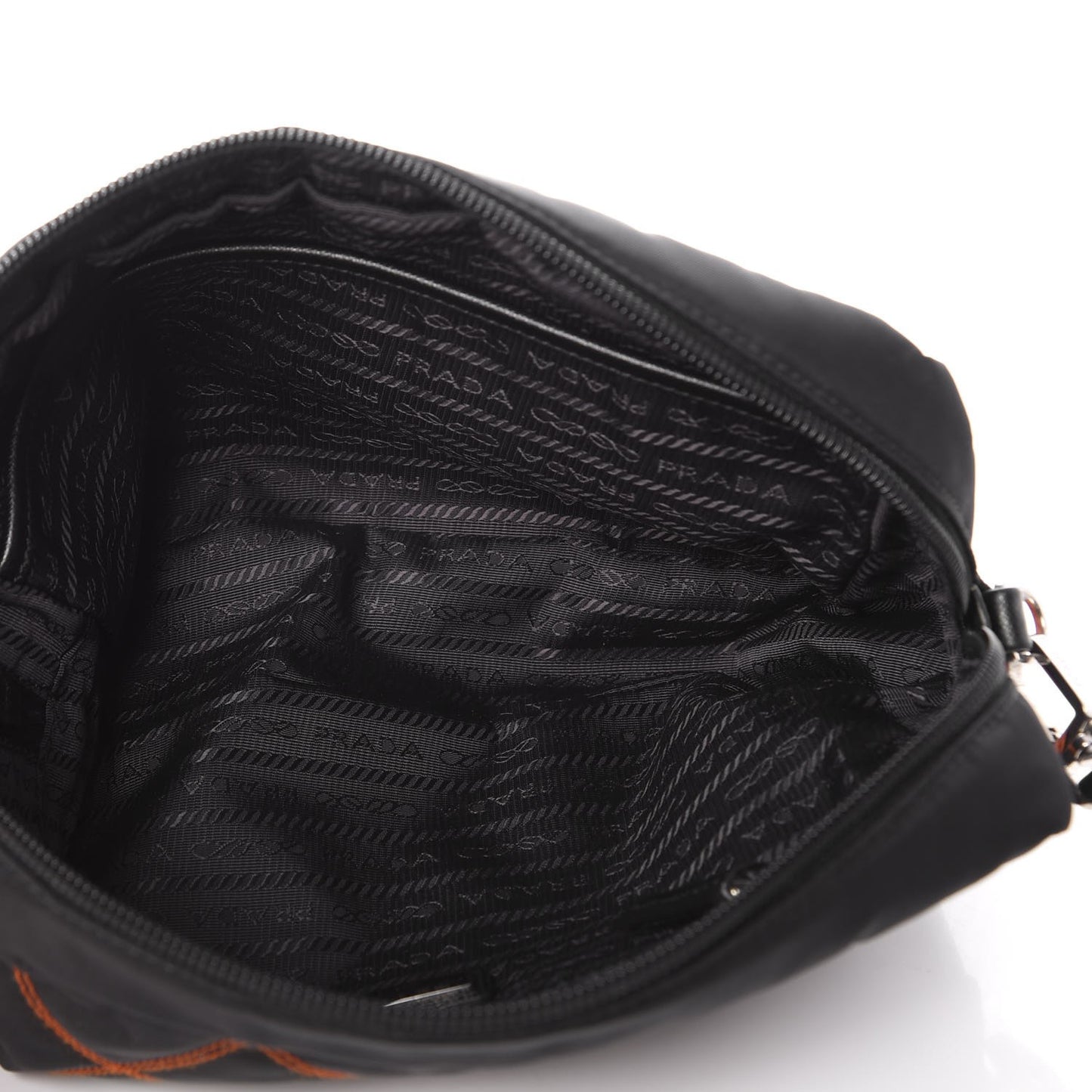 Tessuto Nylon Impunturato Pochette Black