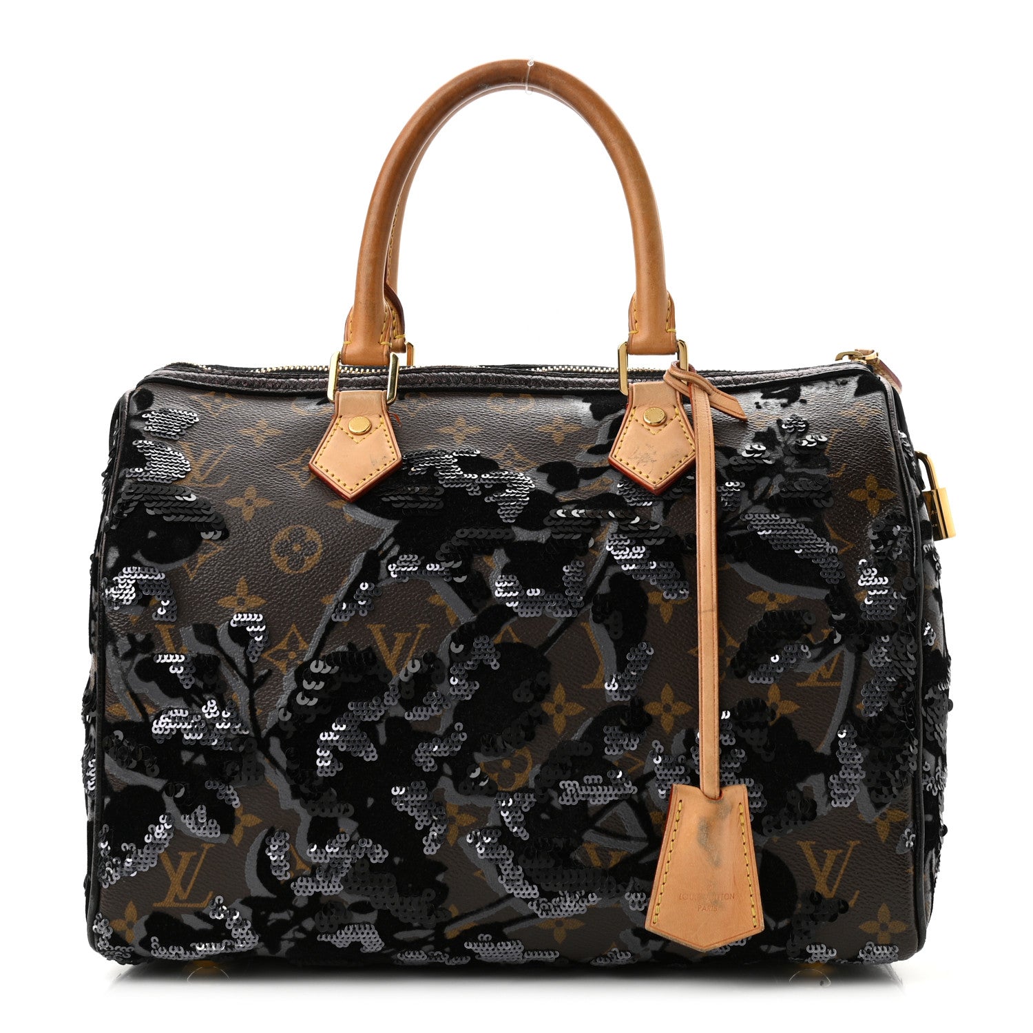 Louis Vuitton Monogram Fleur De Jais Sequins Speedy 30 1 of 12