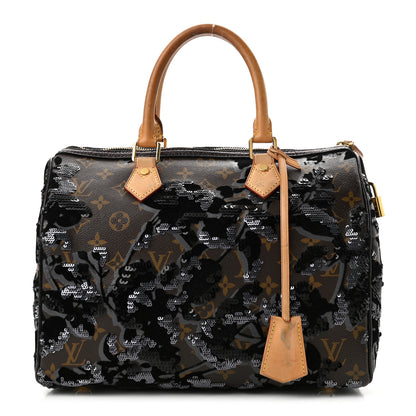 Louis Vuitton Monogram Fleur De Jais Sequins Speedy 30 1 of 12