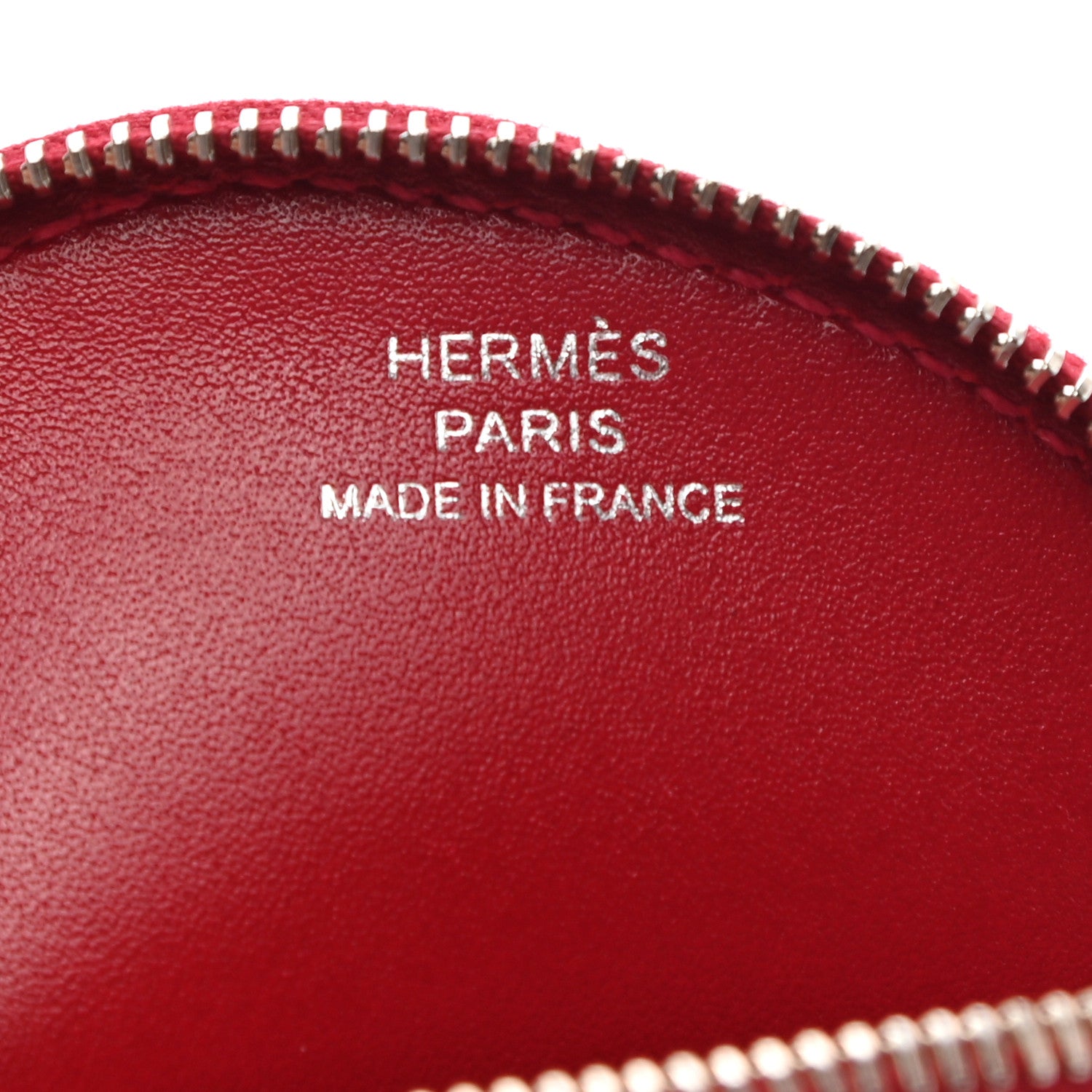 Hermes Tadelakt Tutti Frutti Pomme Coin Purse Wristlet Rouge Vif 5 of 7