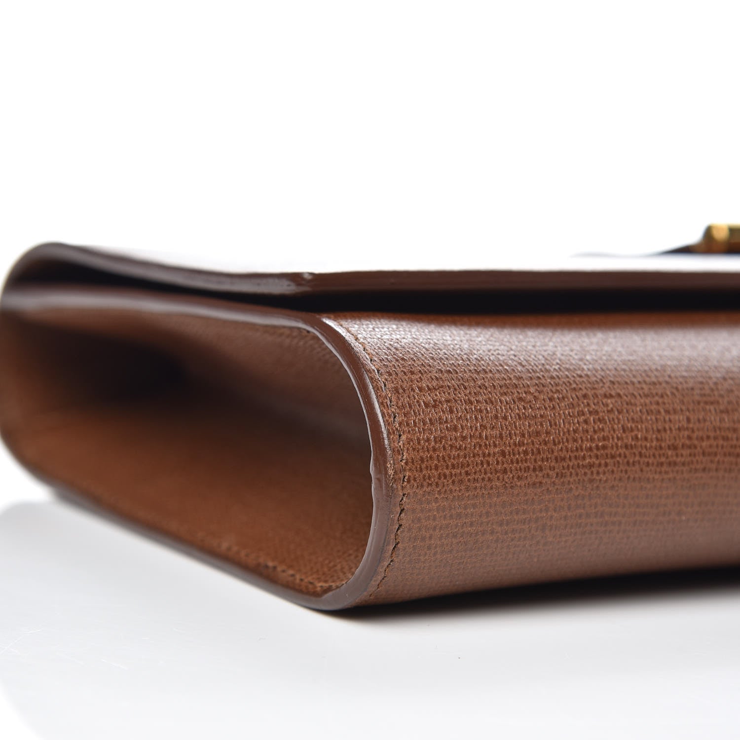 Saint Laurent Textured Leather ChYc Clutch Brown 8 of 11