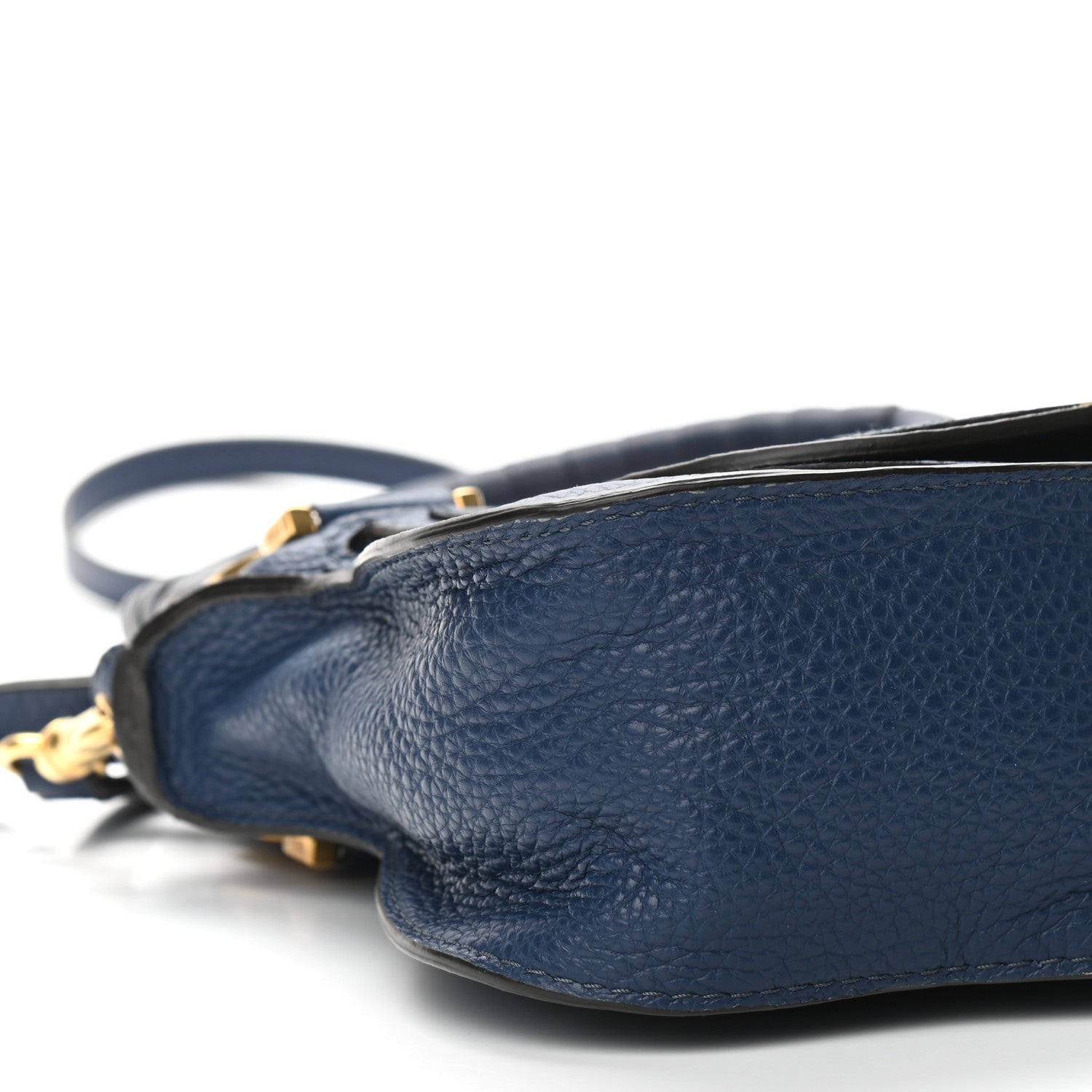 Chloe Calfskin Small Marcie Satchel Deep Ocean 9 of 10