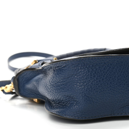 Chloe Calfskin Small Marcie Satchel Deep Ocean 9 of 10