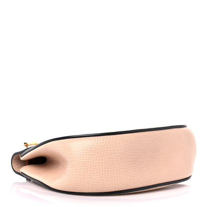 Chloe Grained Calfskin Lambskin Mini Bi-Color Drew Shoulder Bag Powder Beige Caramel 4 of 15