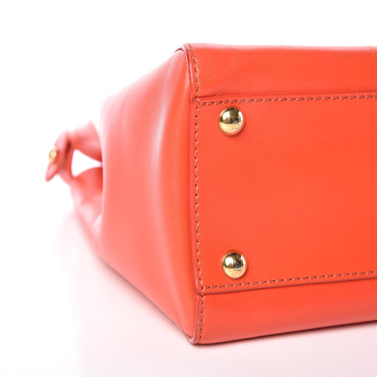 Fendi Vitello Morgan Shiny Nappa Medium Peekaboo Iconic Satchel Papavero 9 of 16