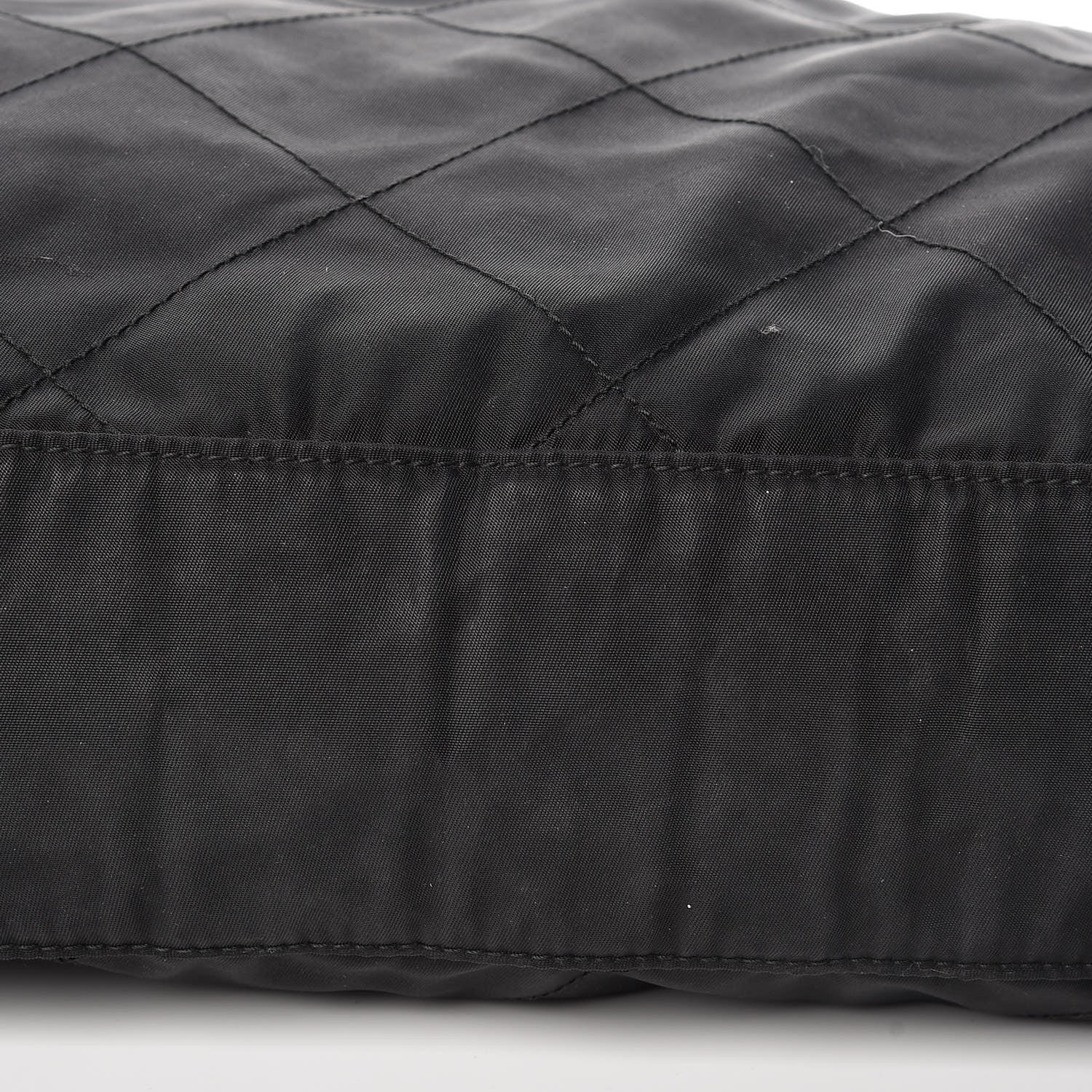 Prada Nylon Tessuto Impuntu Quilted Shoulder Bag Black 11 of 18