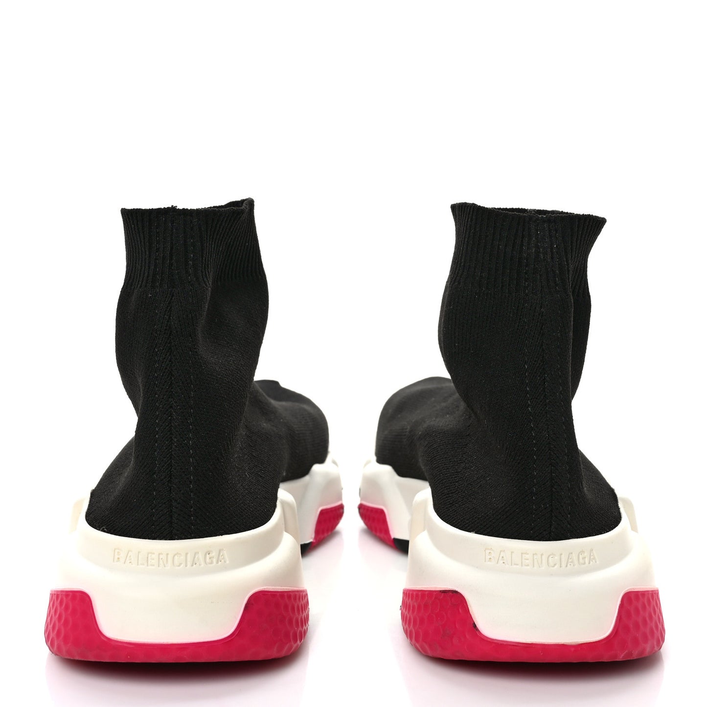 Neoprene Knit Womens Speed Sneakers 39 Black Pink