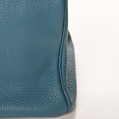 Hermes Togo Birkin 30 Blue Jean 10 of 27