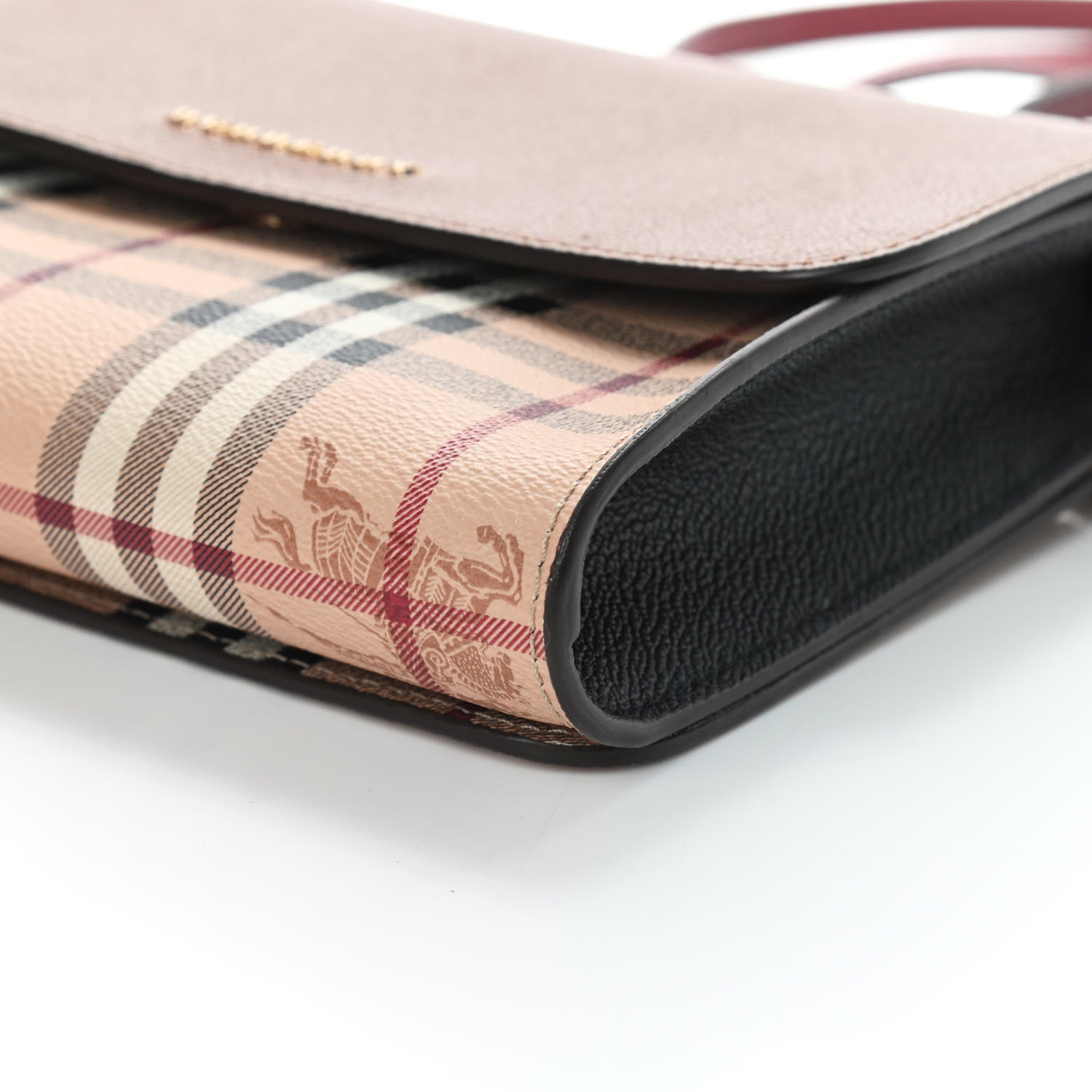 Burberry Derby Calfskin Haymarket Check Small Loxley Crossbody Bright Toffee Multicolor 6 of 9