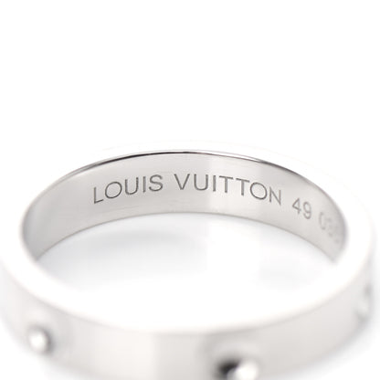 Louis Vuitton Platinum Empreinte Ring 49 4.75 4 of 5