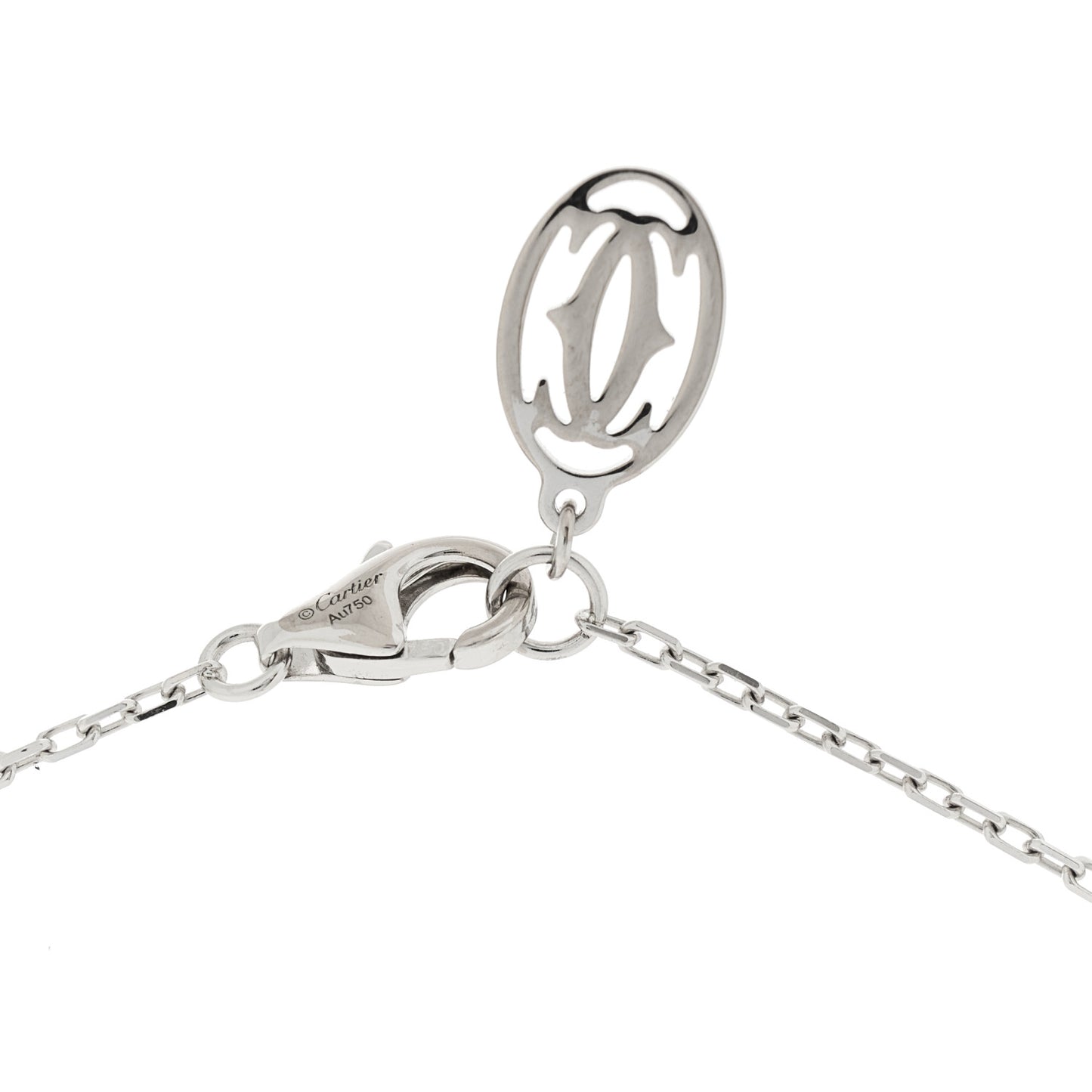 18K White Gold Diamond SM D'Amour Pendant Necklace