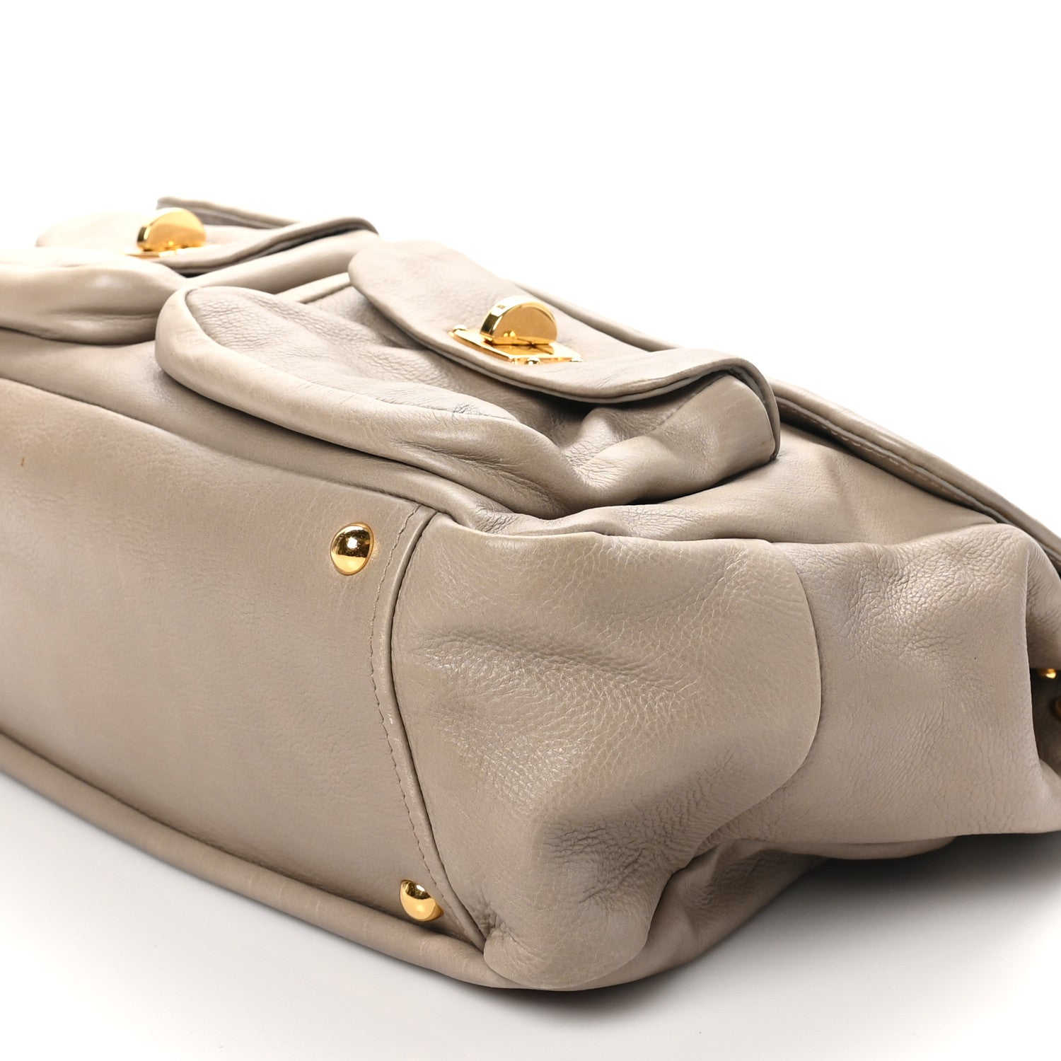 Miu Miu Goatskin Shoulder Bag Pomice 9 of 9