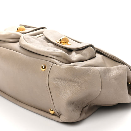 Miu Miu Goatskin Shoulder Bag Pomice 9 of 9