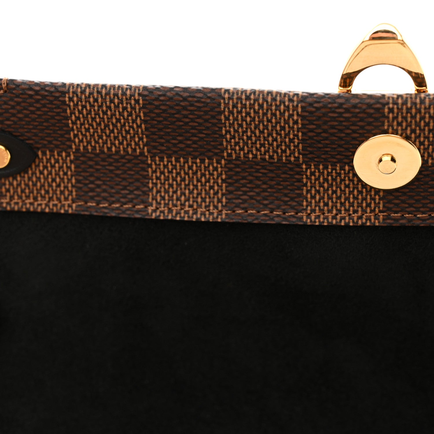Louis Vuitton Damier Ebene Vavin Chain Wallet Black 13 of 14