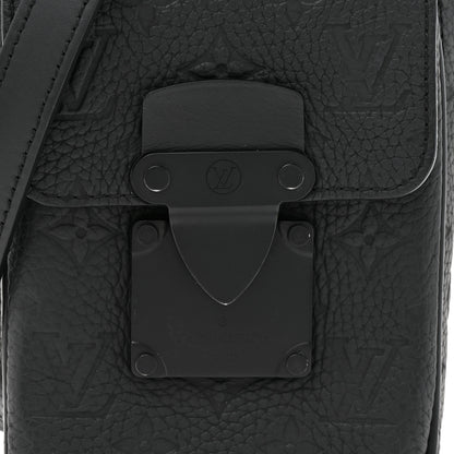 Louis Vuitton Taurillon Monogram S Lock Wearable Wallet Black 8 of 12