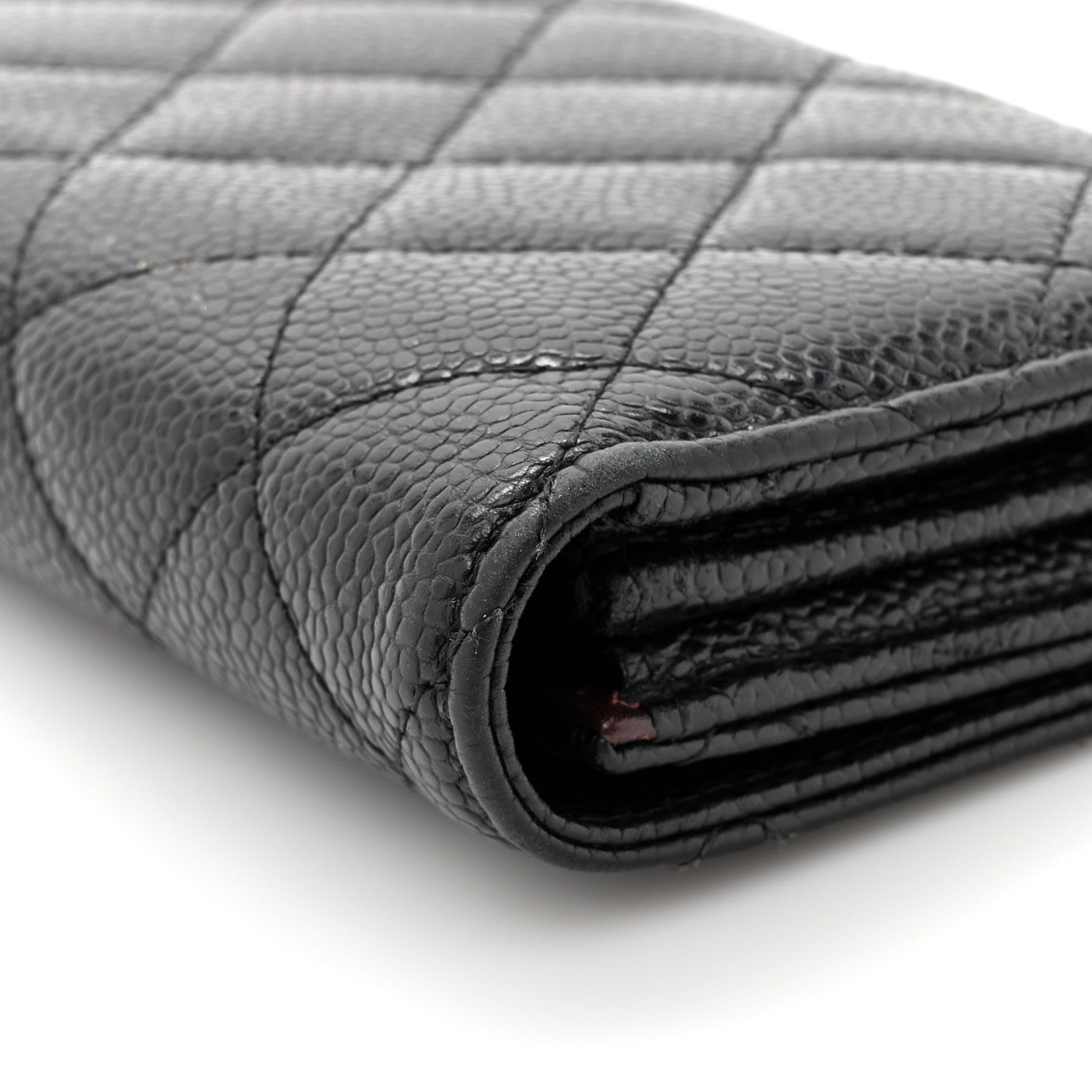 Chanel Caviar Quilted Large Gusset Flap Wallet Black 11 of 12