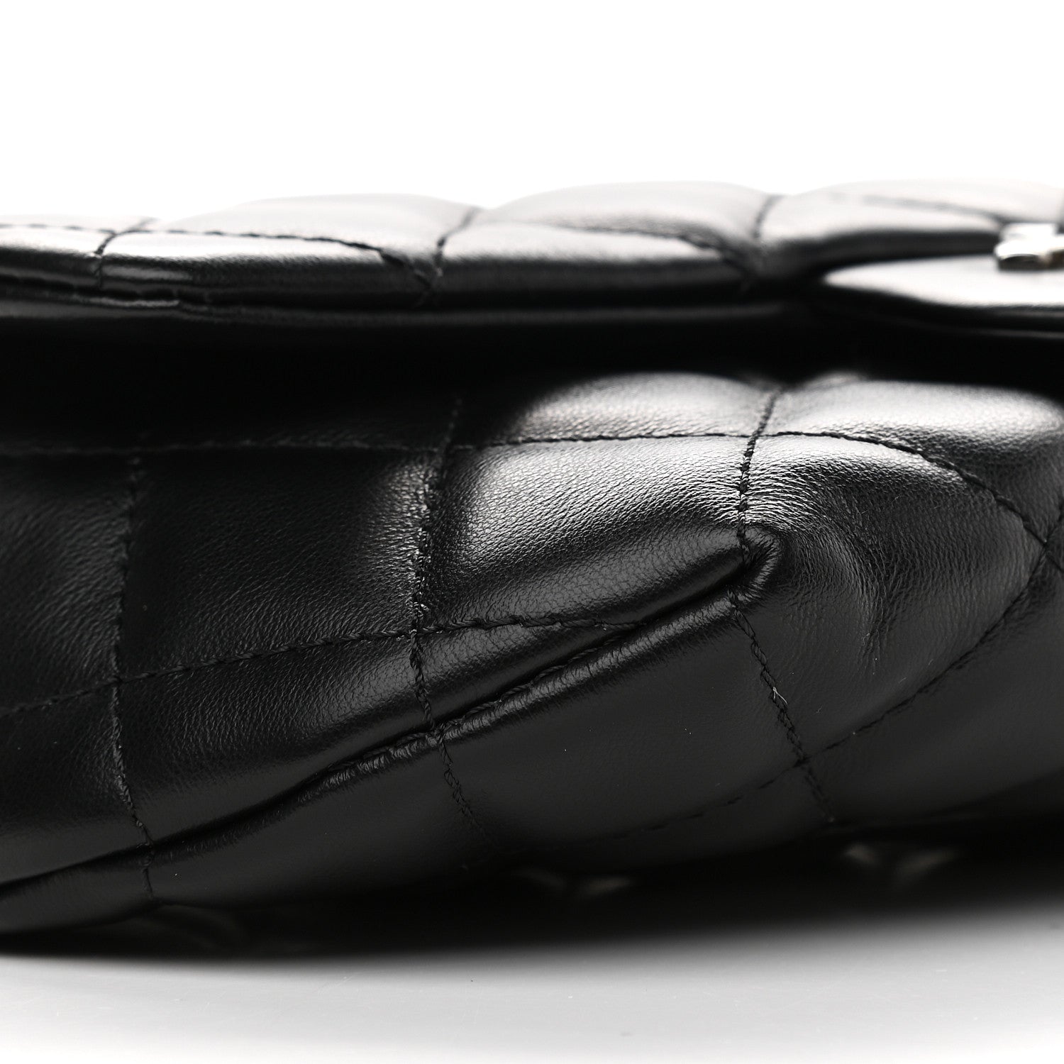 Chanel Calfskin Quilted CC Uniform Flap Belt Bag Black 9 of 12