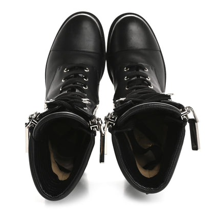 Christian Louboutin En Hiver Mixed Dual-Zip Booties 39 Black 2 of 13