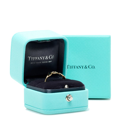 Tiffany 18K Yellow Gold Paloma's Graffiti Love Ring 61 9.5 6 of 6