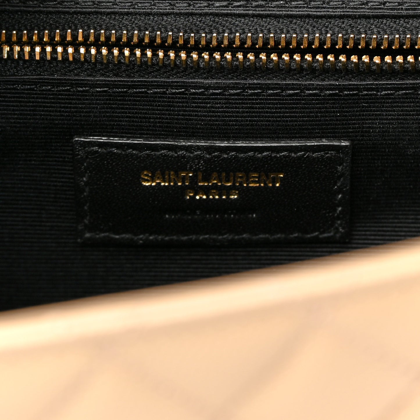 Grain De Poudre Large Tri-Quilt Monogram Satchel Nude Powder