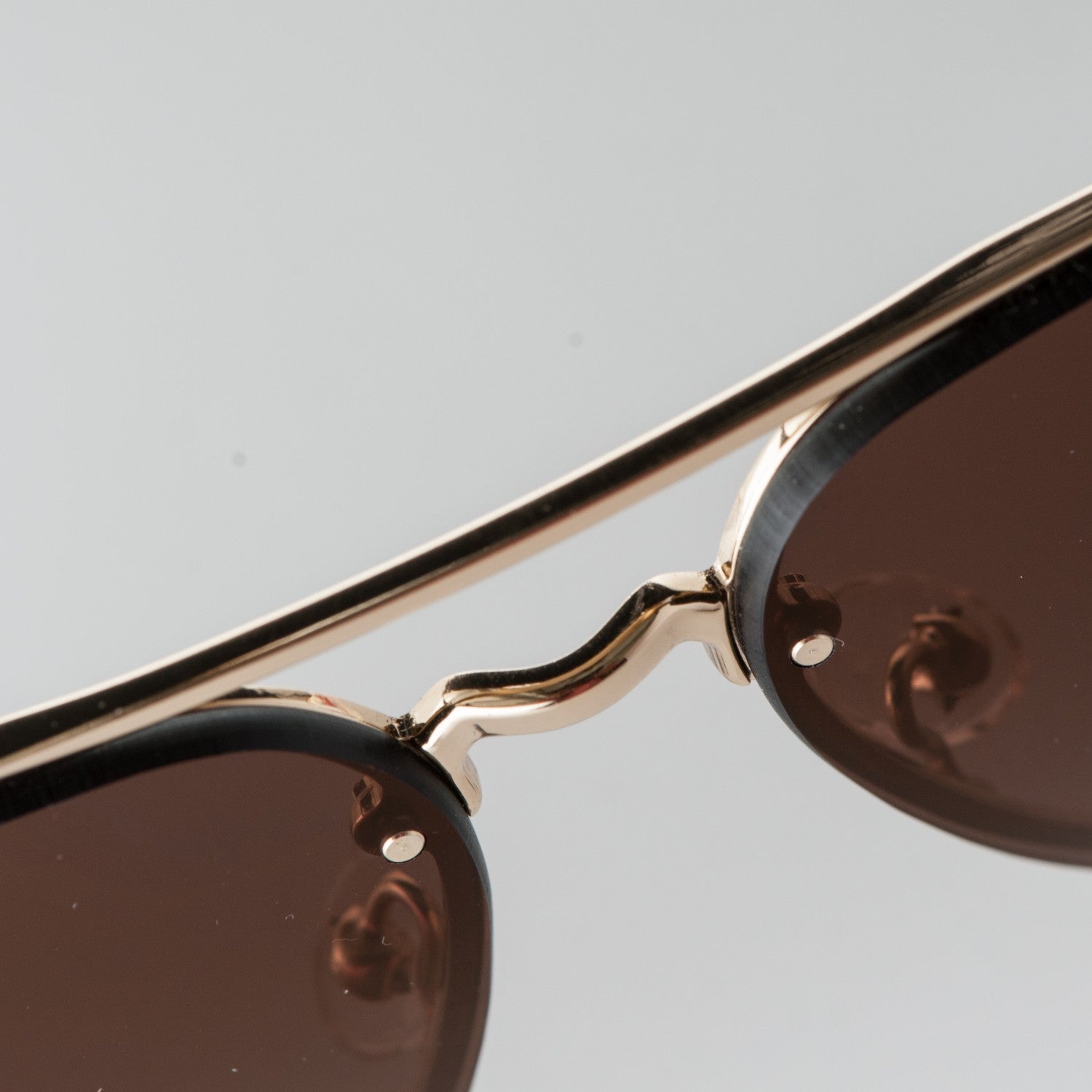 Celine Acetate Mirror Aviator Sunglasses CL41391/S Gold 7 of 7