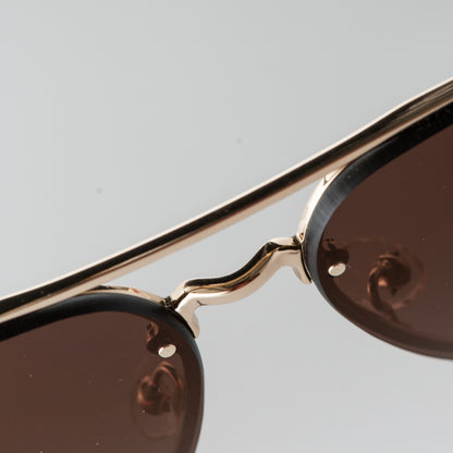 Celine Acetate Mirror Aviator Sunglasses CL41391/S Gold 7 of 7