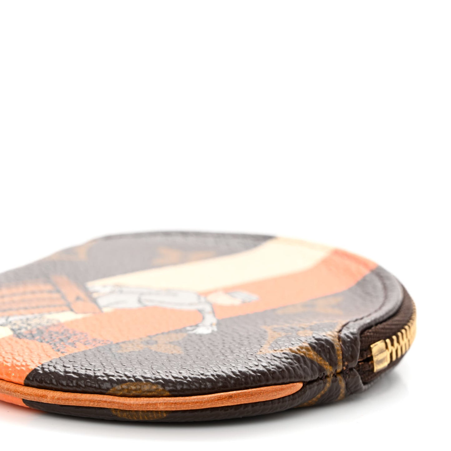 Monogram Groom Round Coin Purse