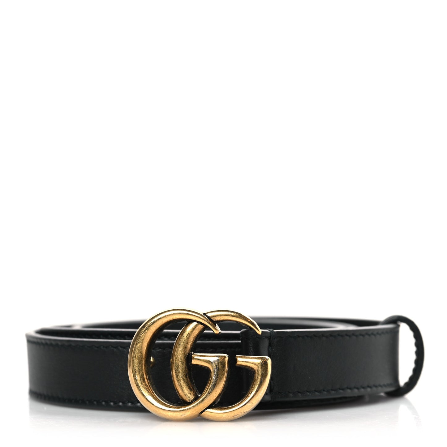 Calfskin Double G 20mm Belt 80 32 Black