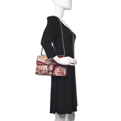 Gucci Calfskin Blooms Print Small Dionysus Shoulder Bag Romantic Cherry Multicolor 2 of 11
