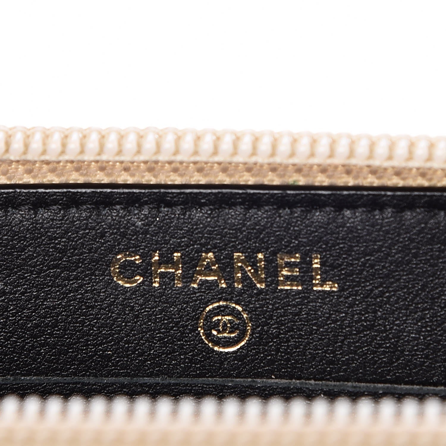 Chanel Lambskin Boy Zip Around Wallet Black Gold 6 of 9