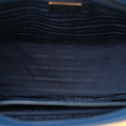Prada Saffiano Small Galleria Double Zip Tote Bluette 5 of 18