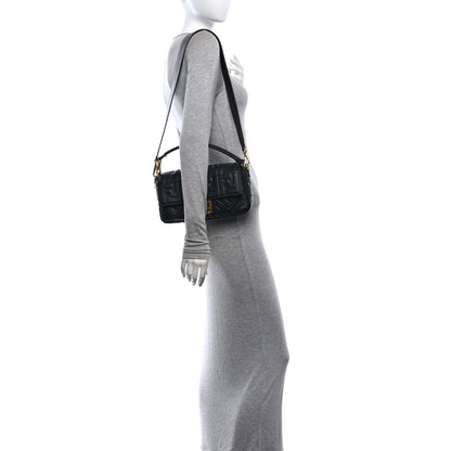 Fendi Nappa FF 1974 Embossed Baguette Black 2 of 10