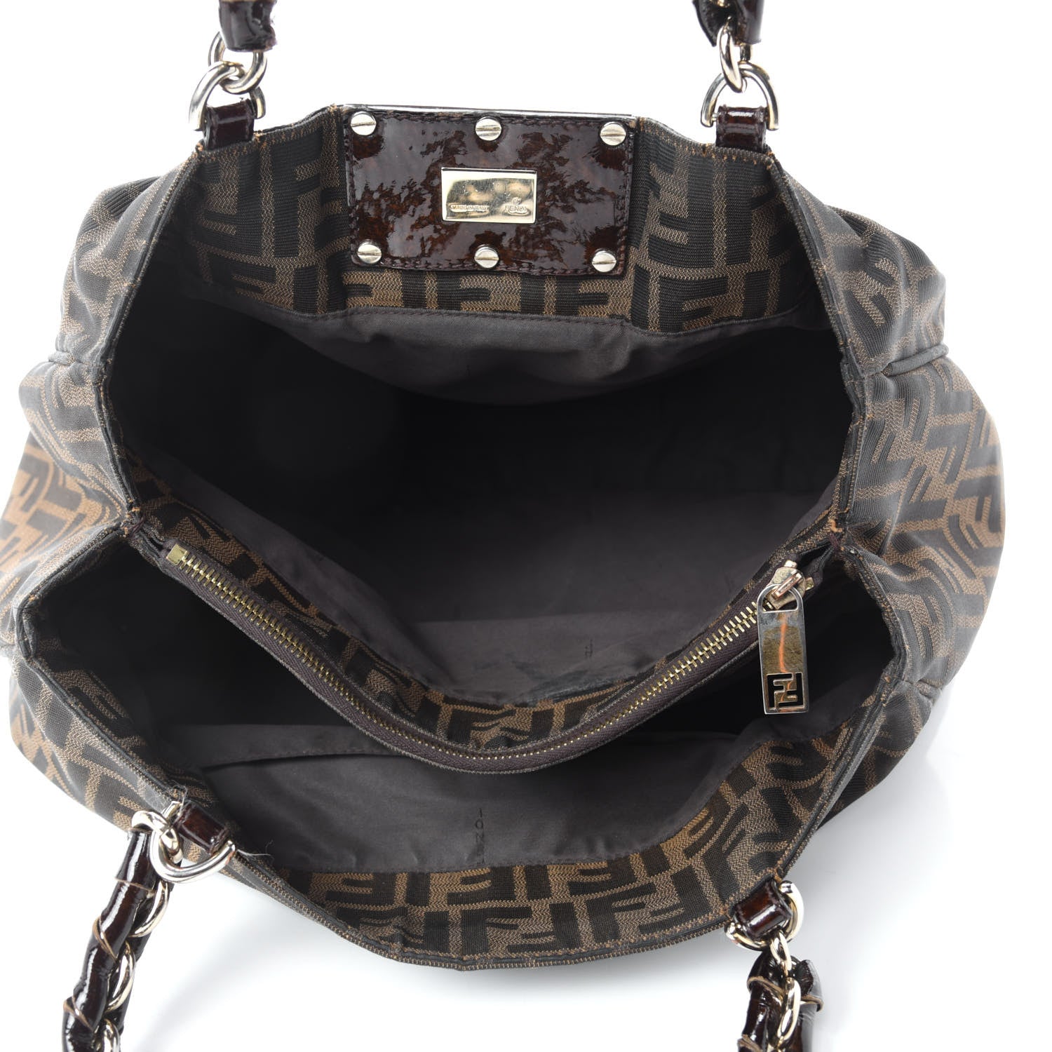 Fendi Zucca Mia Tote Tobacco 5 of 9