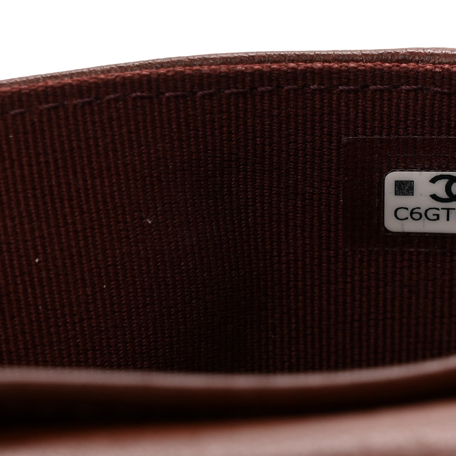 CHANEL 長財布 ダークブラウン Chanel Goatskin Quilted French Long Wallet Burgundy 1877834