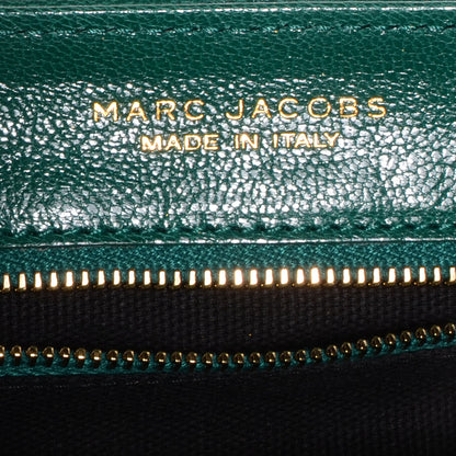 Marc Jacobs Lambskin Baroque Large Single Flap Emerald 7 of 8