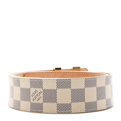 Louis Vuitton Damier Azur LV Initiales Belt 80 32 2 of 10