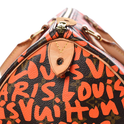 Louis Vuitton Monogram Graffiti Speedy 30 Orange 16 of 16