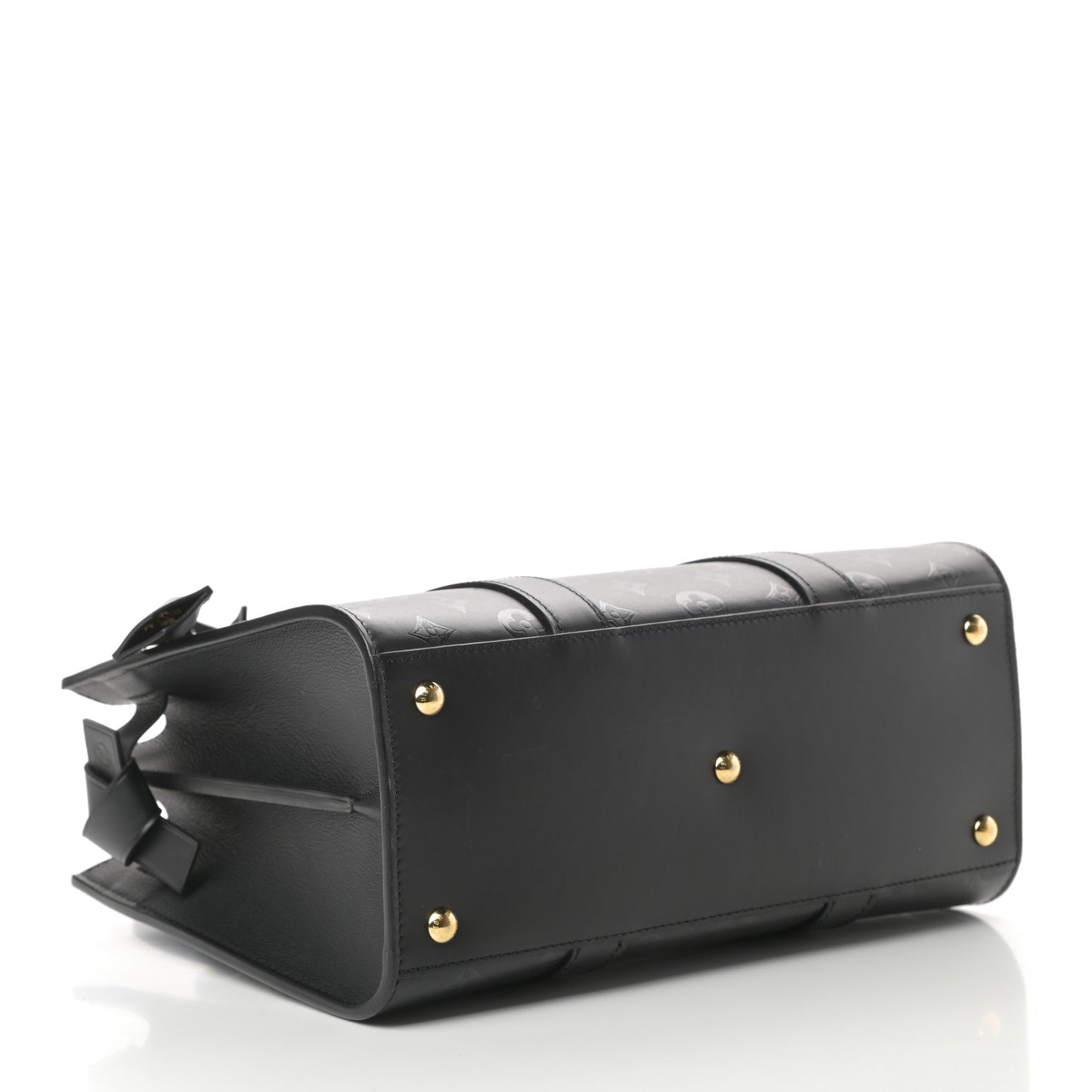 Monogram Cuir Plume Very Tote MM Black