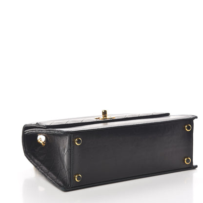 Chanel Lambskin Quilted Shoulder Flap Bag Black 4 of 34