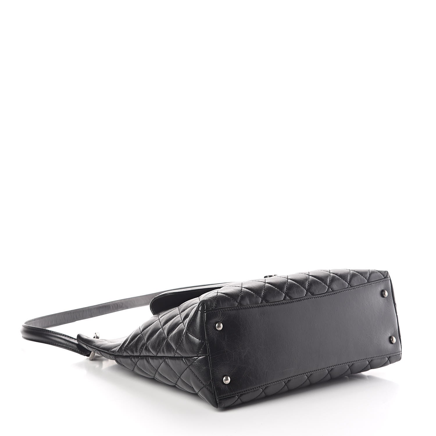 Chanel Aged Calfskin Quilted Mad About Quilting Hobo Black 4 of 10