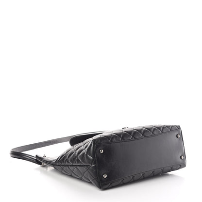 Chanel Aged Calfskin Quilted Mad About Quilting Hobo Black 4 of 10